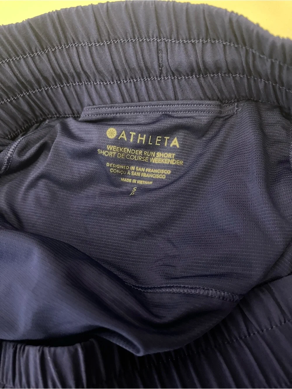 Athleta Blue Weekender Run Short Elastic Waist Royal Blue Shorts